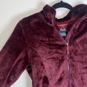🍂Gerry Weber fluffy deep cherry jacket!